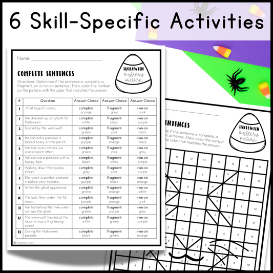 Halloween Mystery Picture Activities