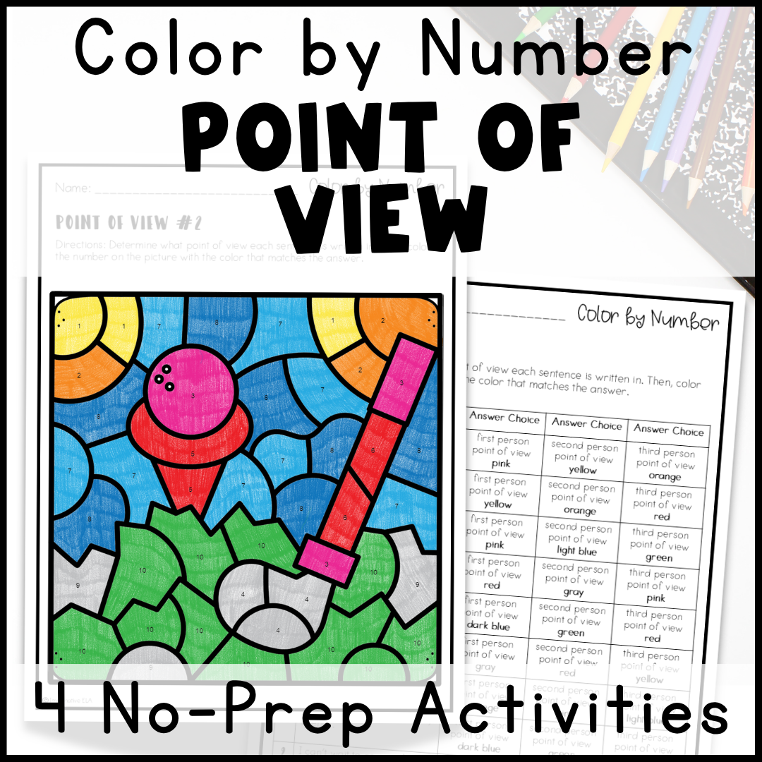 Point of View Color by Number Activity
