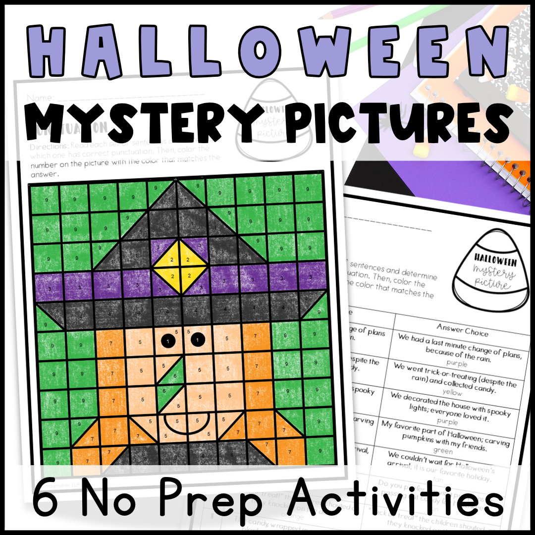 Halloween Mystery Picture Activities