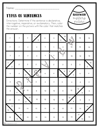 Halloween Mystery Picture Activities